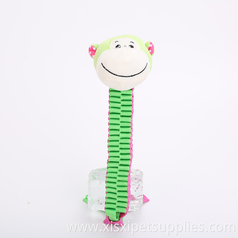 2019 wholesale durable plush dog toy with nylon rope pet products for dog play